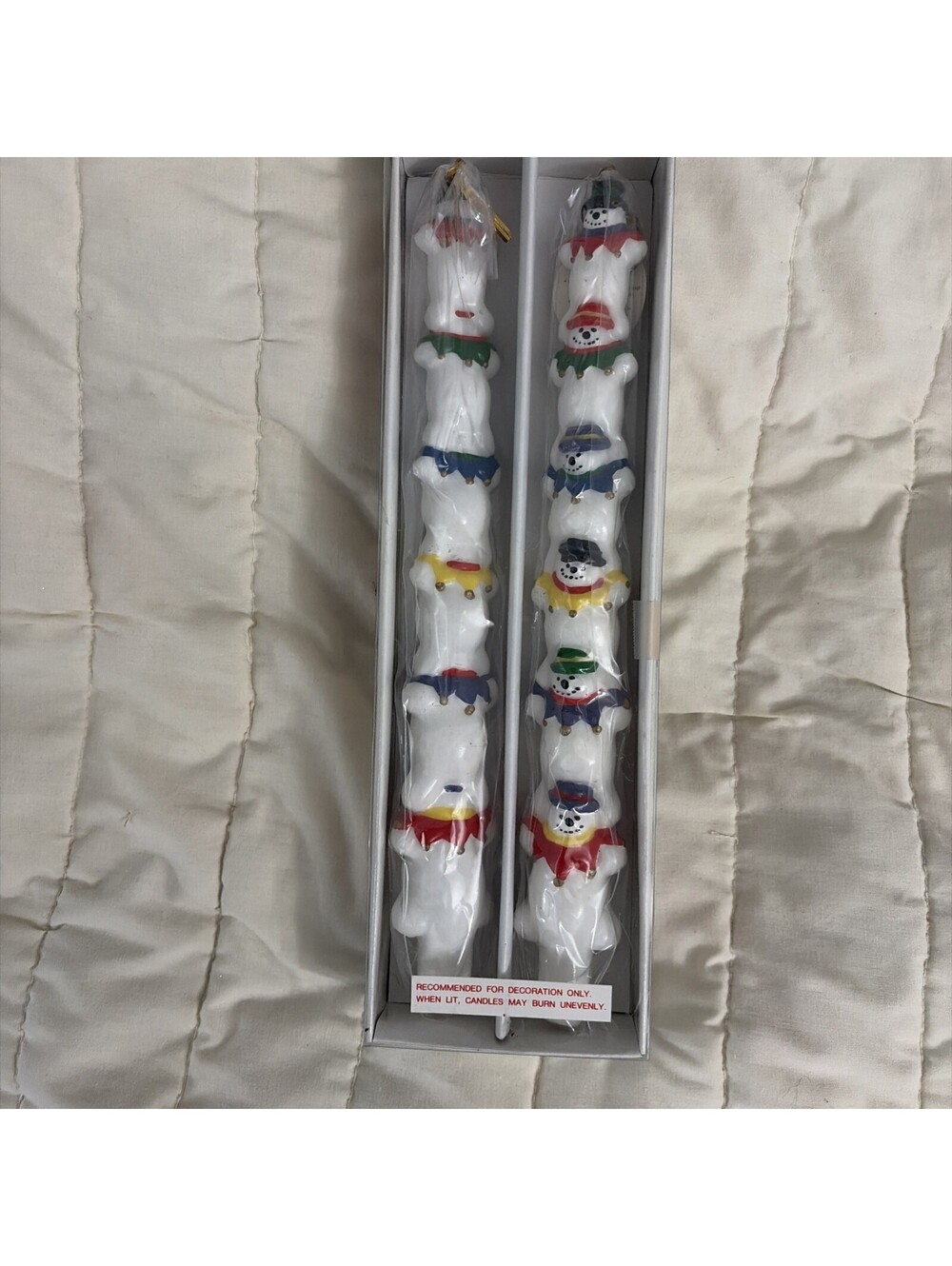 Department 56 Snowman Pillar Candle Set Of 2